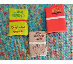 Stickdatei ITH - Spielkartenhüllen 8 Motive & Blanko